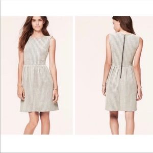 LOFT Chevron Jacquard Dress
